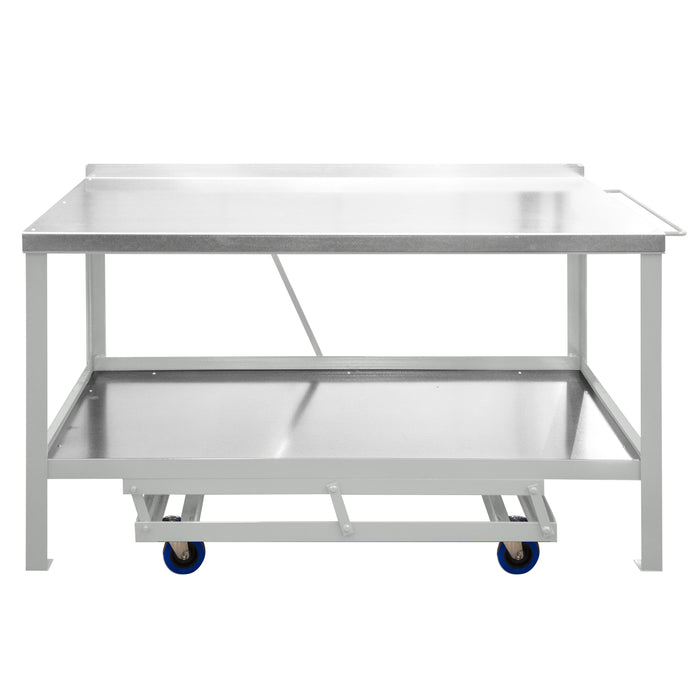 Mobile Workbench With Galvanised Steel Top