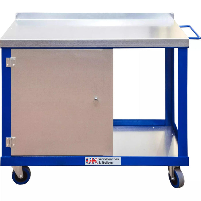 UK Work Benches Tool Trolley Single Cupboard Tool Trolley