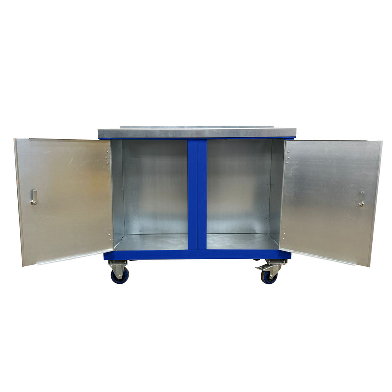 Mobile Tool Trolley | Twin Cupboards