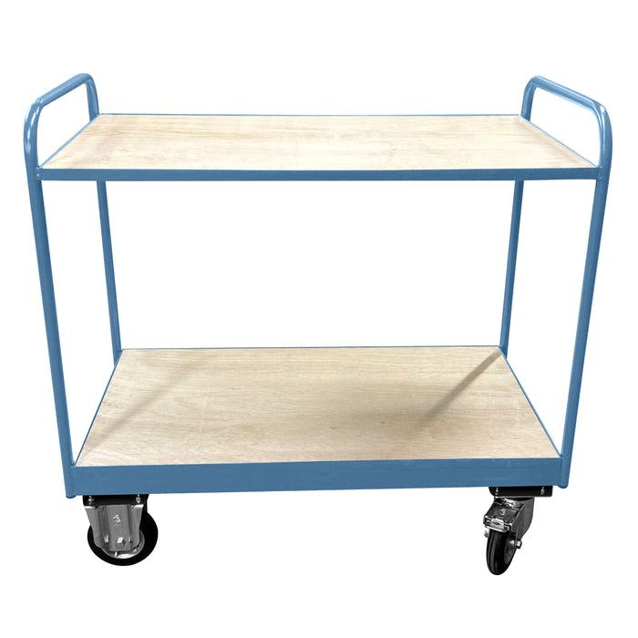 Medium Duty Tray Trolley with Plywood Shelves