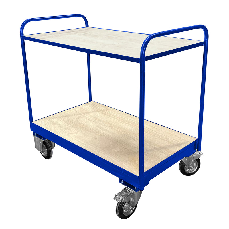 Medium Duty Tray Trolley | Plywood Shelves