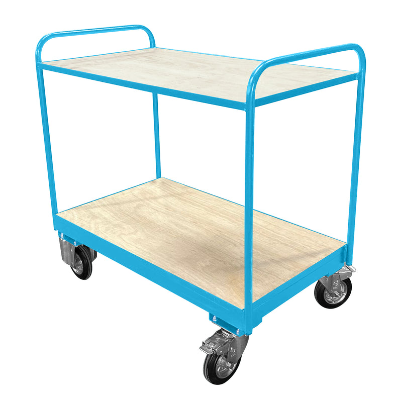Medium Duty Tray Trolley | Plywood Shelves
