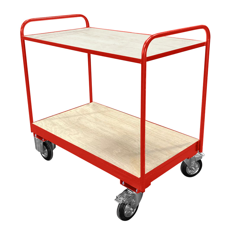 Medium Duty Tray Trolley | Plywood Shelves