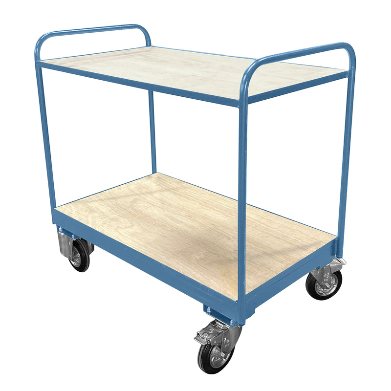 Medium Duty Tray Trolley | Plywood Shelves