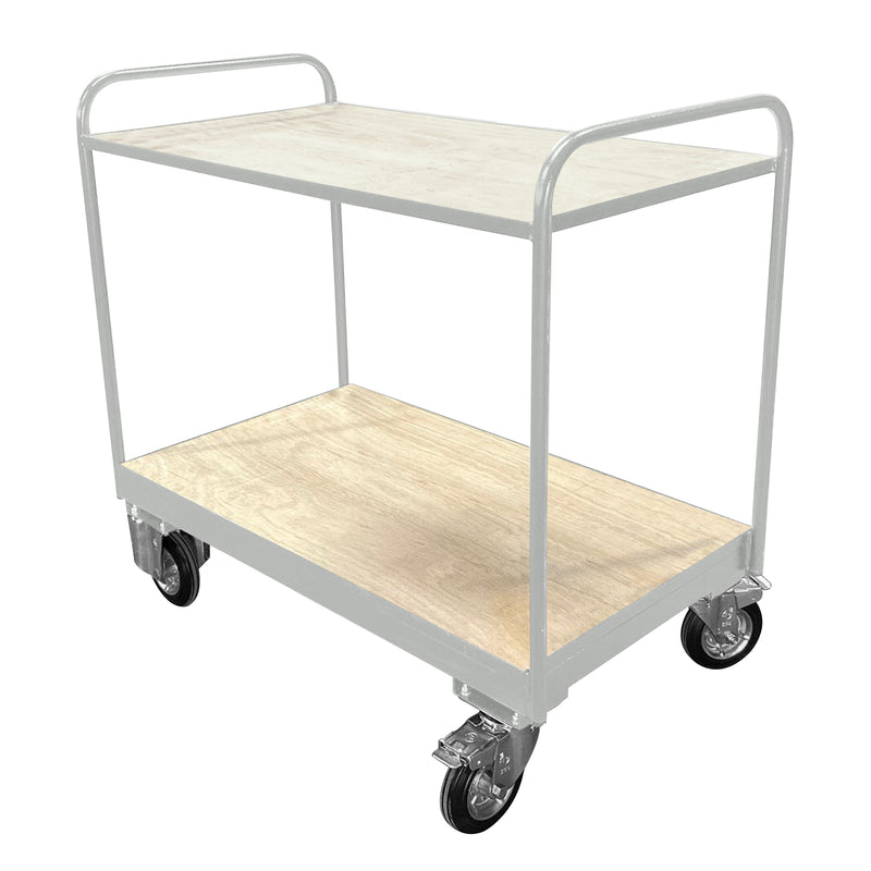 Medium Duty Tray Trolley | Plywood Shelves