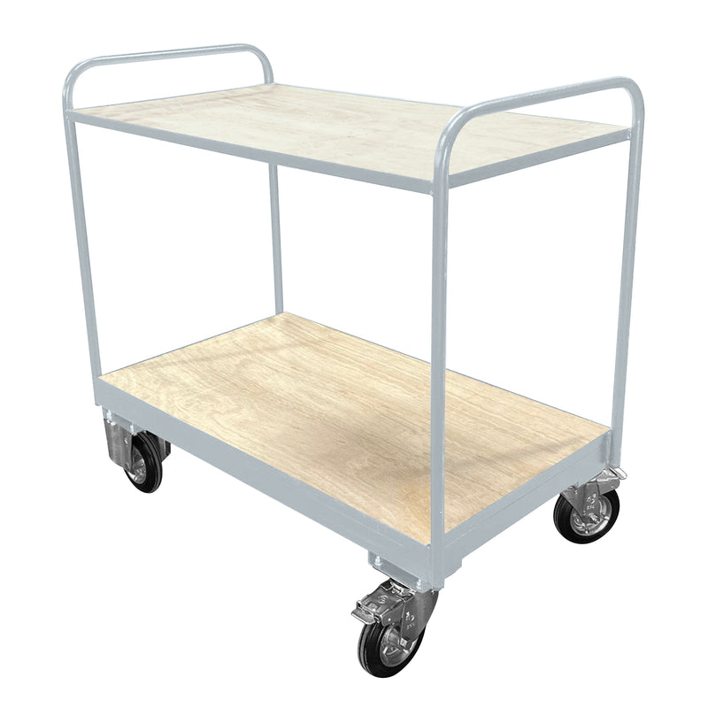 Medium Duty Tray Trolley | Plywood Shelves