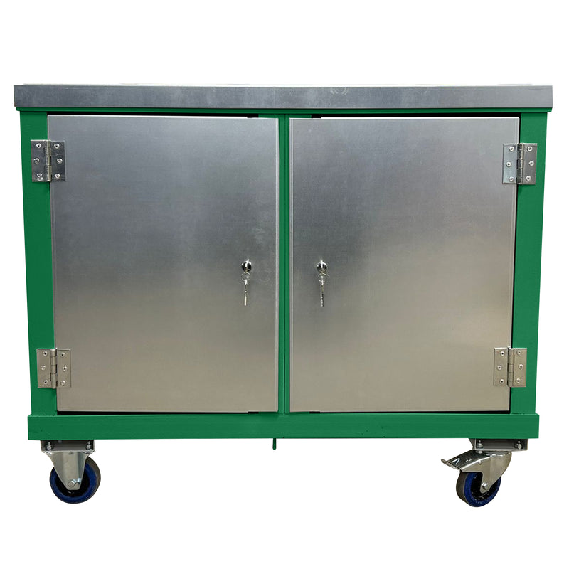 Mobile Tool Trolley | Twin Cupboards