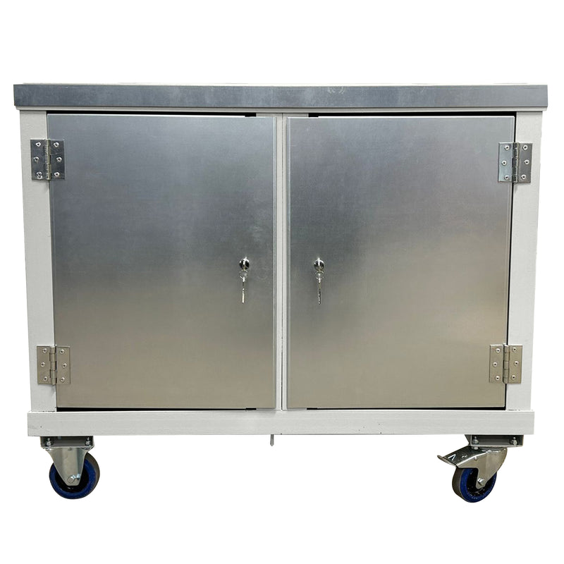 Mobile Tool Trolley | Twin Cupboards