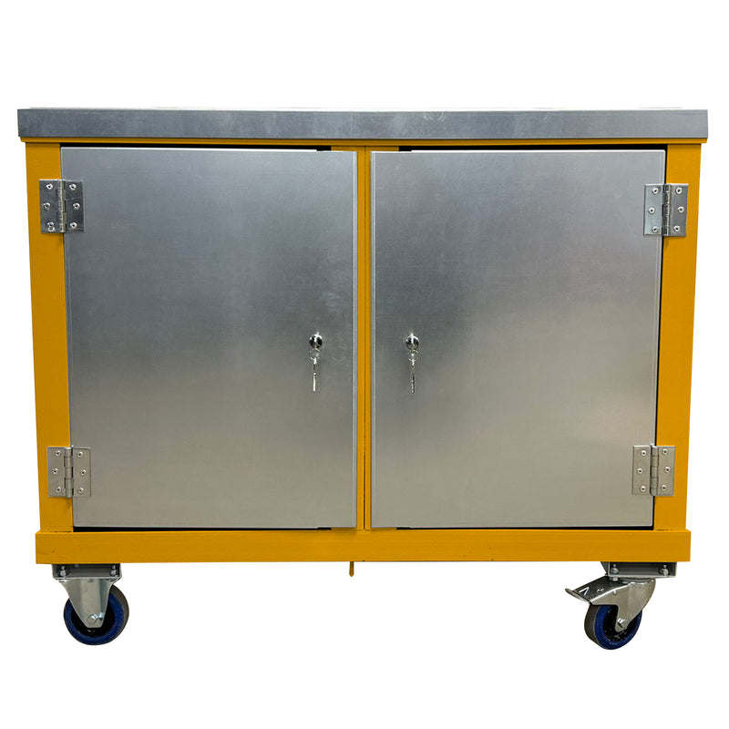 Mobile Tool Trolley | Twin Cupboards