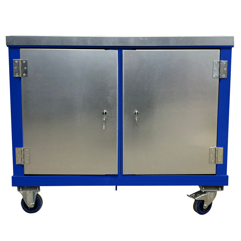 Mobile Tool Trolley | Twin Cupboards