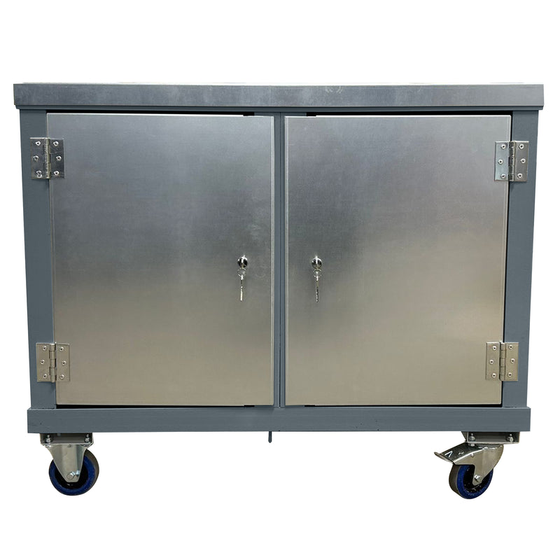 Mobile Tool Trolley | Twin Cupboards