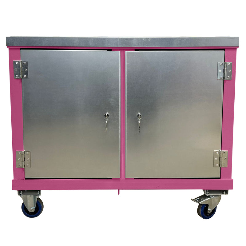 Mobile Tool Trolley | Twin Cupboards