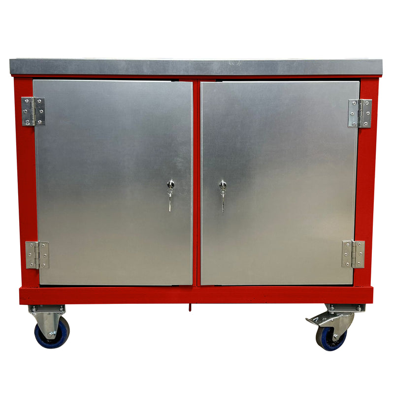 Mobile Tool Trolley | Twin Cupboards