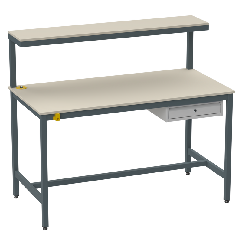 Electronics ESD Workbench-Upper Shelf With Drawer Storage Unit | Anti-Static