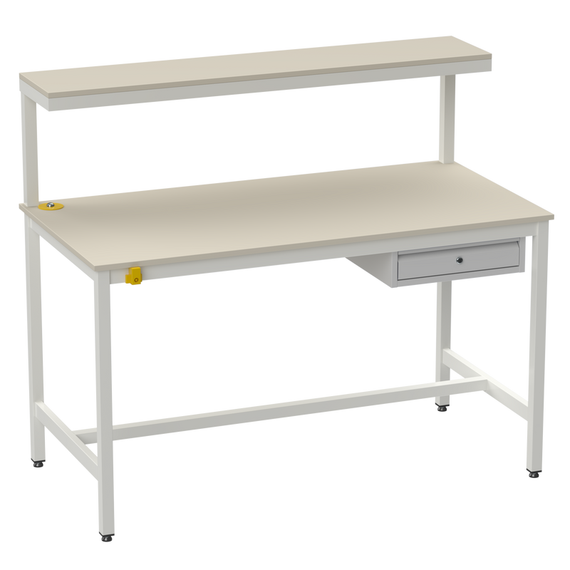 Electronics ESD Workbench-Upper Shelf With Drawer Storage Unit | Anti-Static