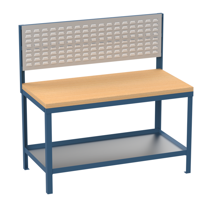 Heavy Duty Workbench | Wooden Worktop | Louvre Panel