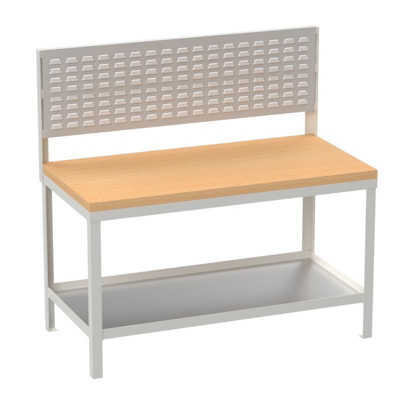 Heavy Duty Workbench | Wooden Worktop | Louvre Panel