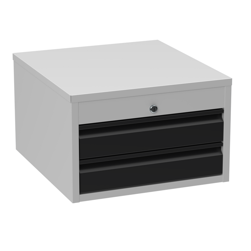 2 Drawer Steel Storage Unit