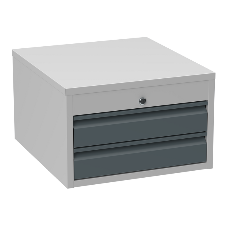 2 Drawer Steel Storage Unit