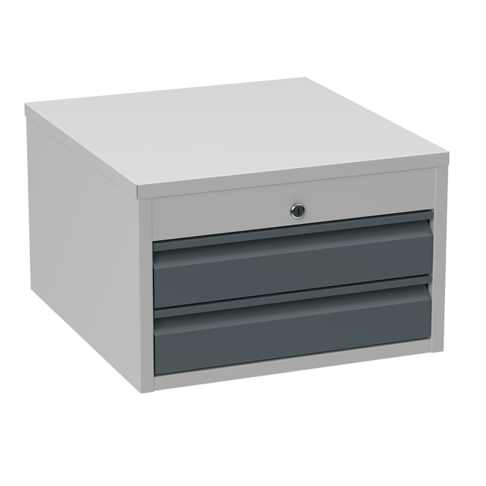 2 Drawer Steel Storage Unit