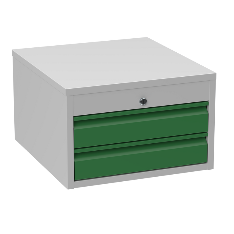 2 Drawer Steel Storage Unit