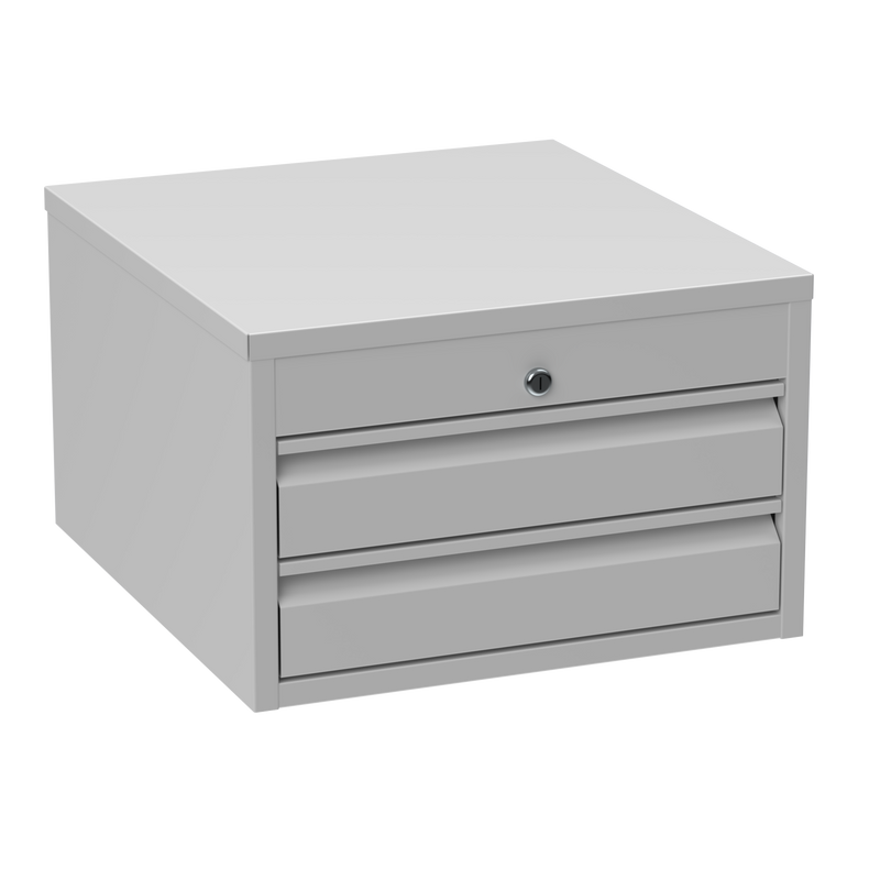 2 Drawer Steel Storage Unit