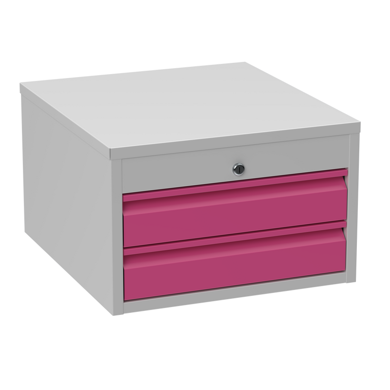 2 Drawer Steel Storage Unit