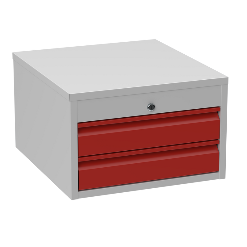 2 Drawer Steel Storage Unit