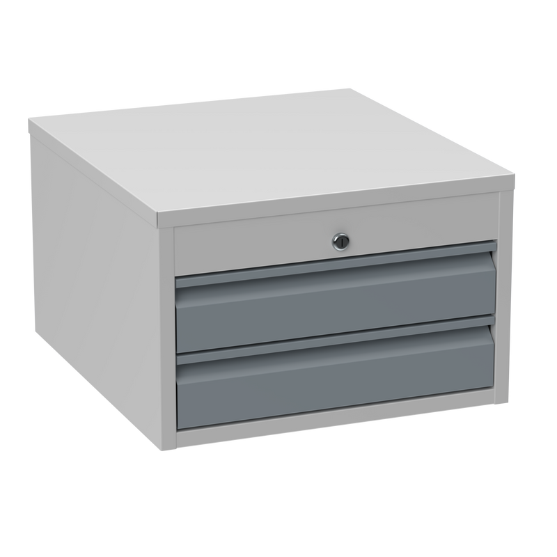 2 Drawer Steel Storage Unit