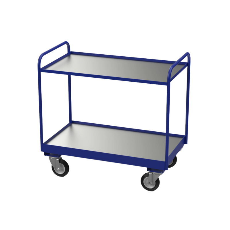 Medium Duty Tray Trolley | Steel Shelves