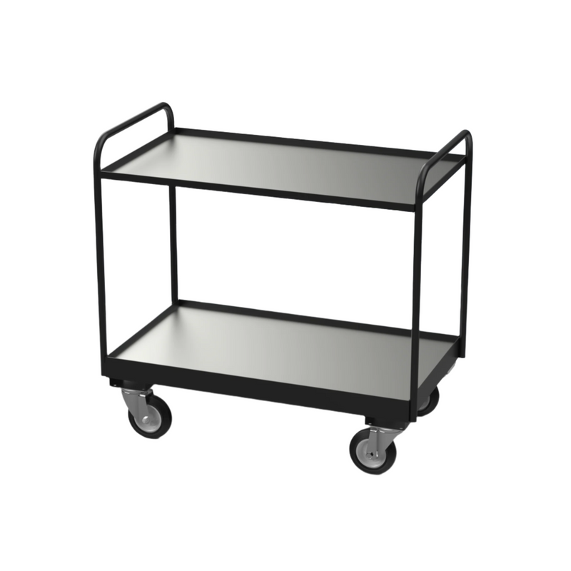 Medium Duty Tray Trolley | Steel Shelves