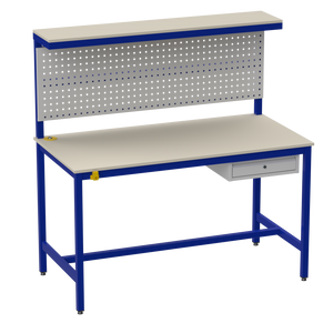 Electronics ESD Workbench-Upper Shelf | Pegboard | Single Drawer Storage Unit