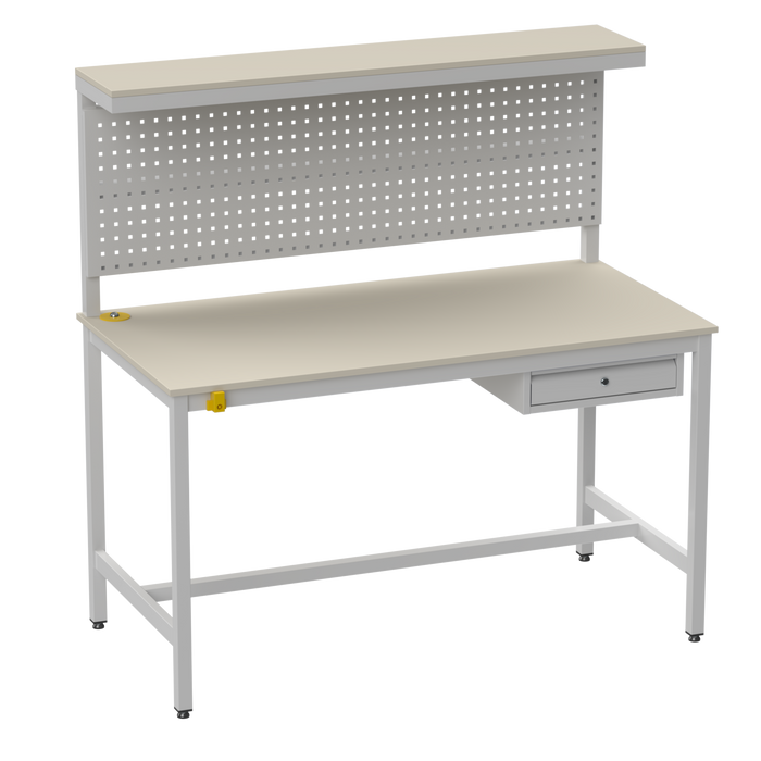 Electronics ESD Workbench-Upper Shelf | Pegboard | Single Drawer