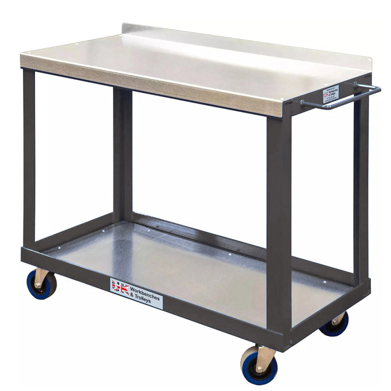 Mobile Table Tool Trolley | Steel Worktop