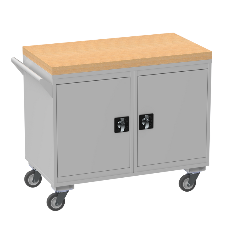 Mobile Tool Cabinet | Wooden Worktop