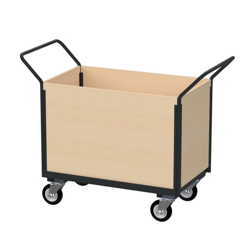 Flatbed Trolley | Enclosed Wooden Panels