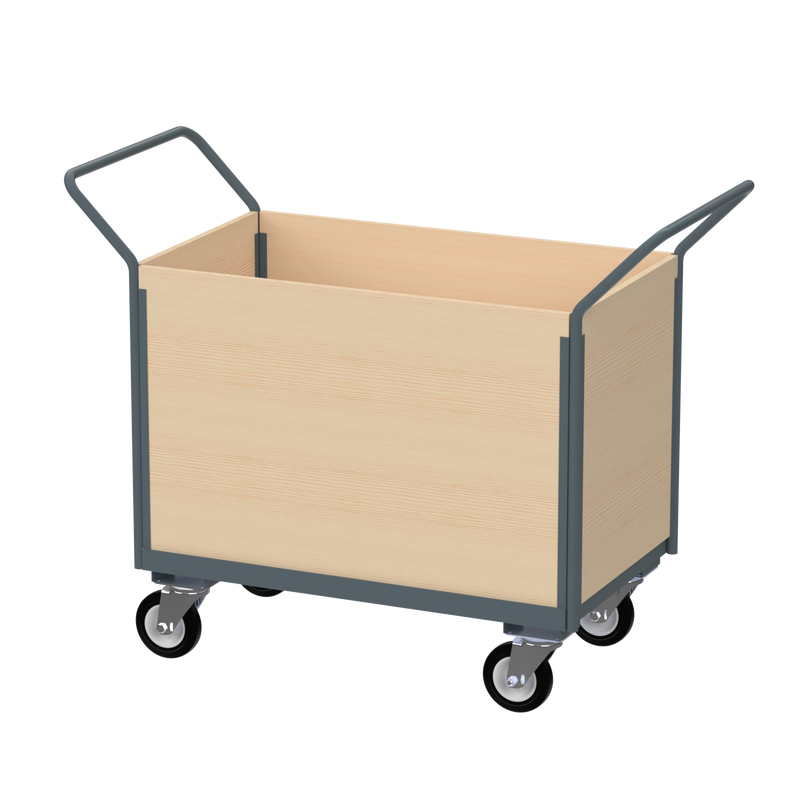 Flatbed Trolley | Enclosed Wooden Panels