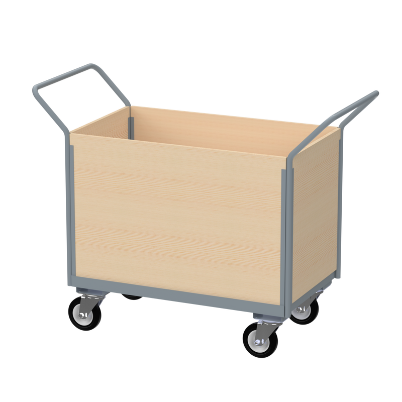 Flatbed Trolley | Enclosed Wooden Panels