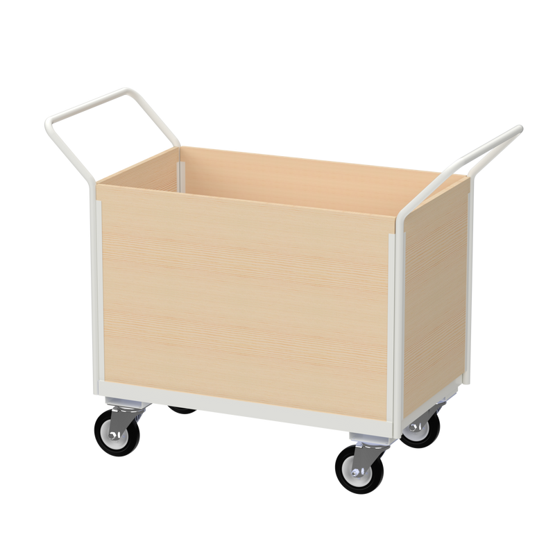 Flatbed Trolley | Enclosed Wooden Panels