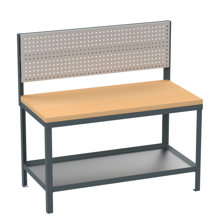 Heavy Duty Workbench | Hard Wood Worktop | Pegboard