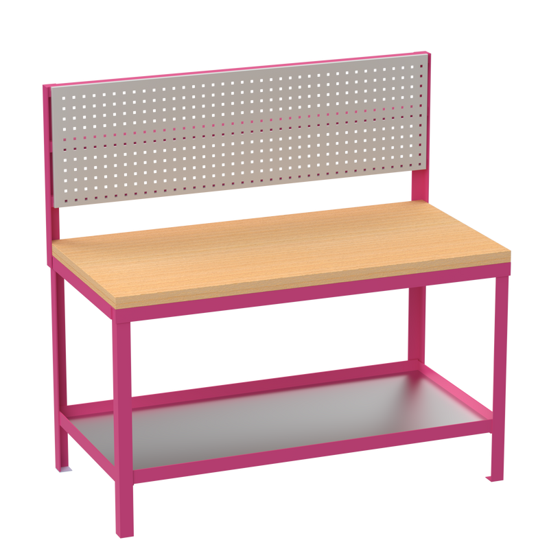Heavy Duty Workbench | Hard Wood Worktop | Pegboard