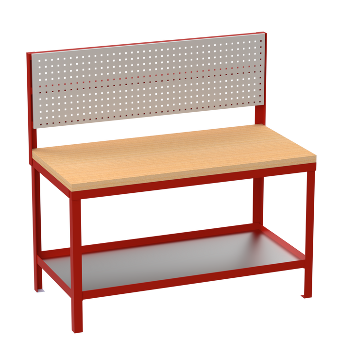 Heavy Duty Workbench | Hard Wood Worktop | Pegboard