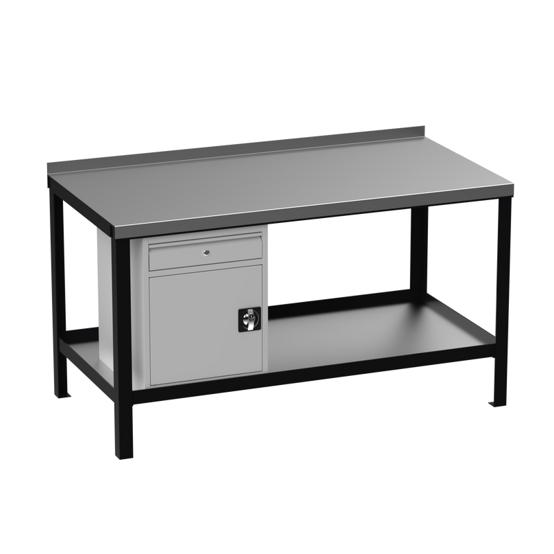 Steel Heavy Duty Workbench | Cupboard & Drawer