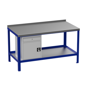 Steel Heavy Duty Workbench | Cupboard & Drawer