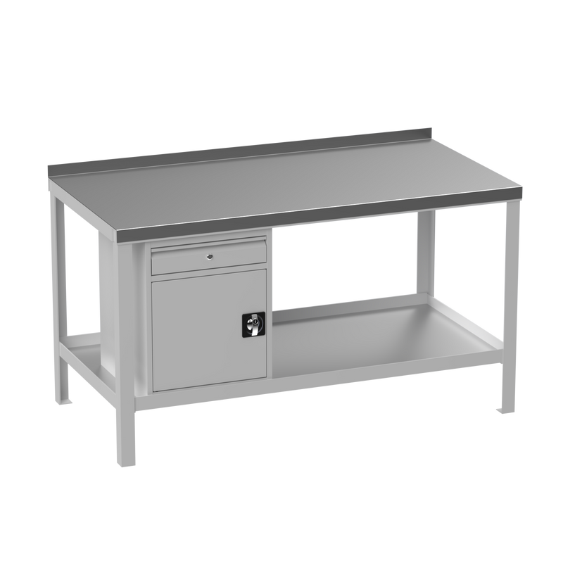 Steel Heavy Duty Workbench | Cupboard & Drawer