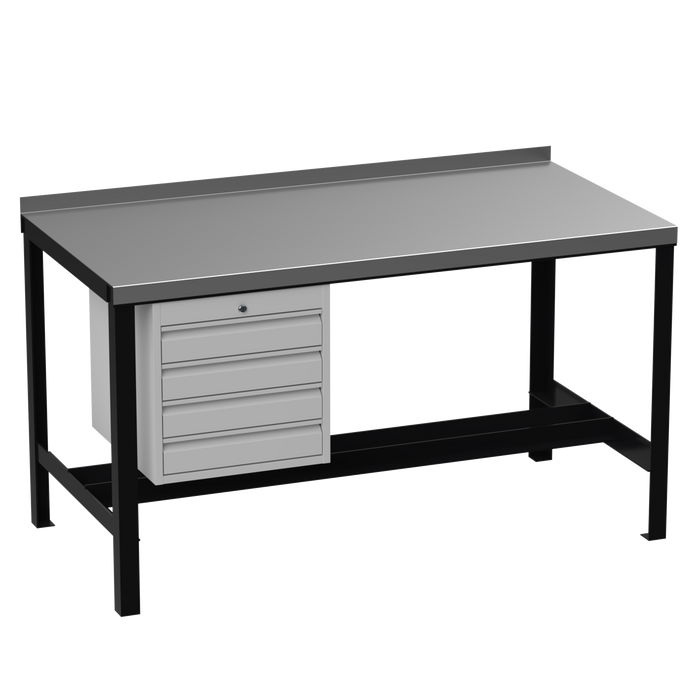 Steel Heavy Duty Workbench | No Lower Shelf | Drawers