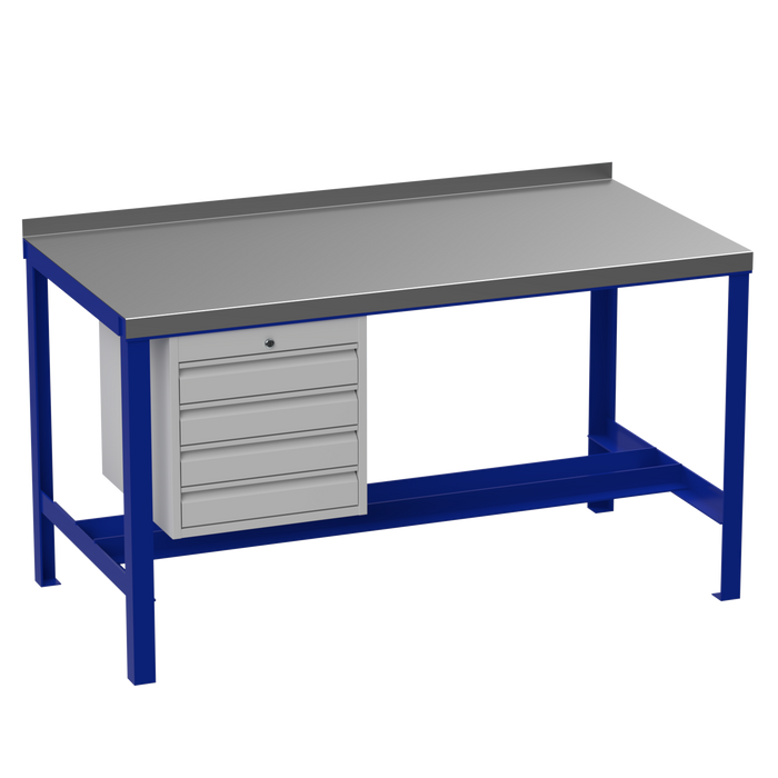 Steel Heavy Duty Workbench | No Lower Shelf | Drawers