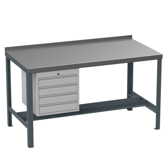 Steel Heavy Duty Workbench | No Lower Shelf | Drawers
