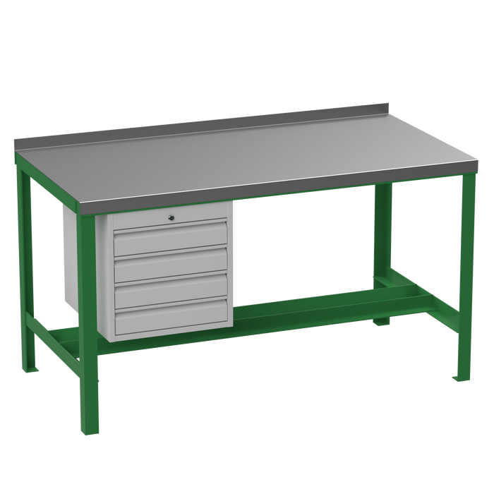 Steel Heavy Duty Workbench | No Lower Shelf | Drawers