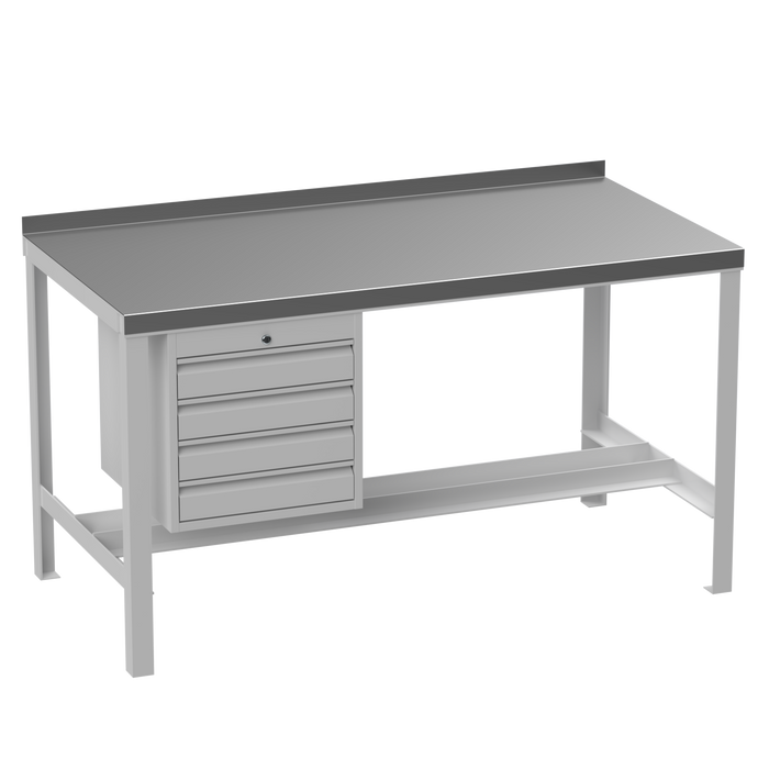 Steel Heavy Duty Workbench | No Lower Shelf | Drawers